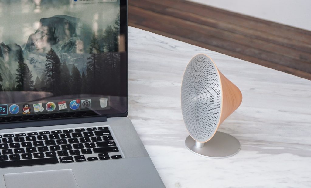 Gingko Mini Halo One Bluetooth Speaker - Walnut