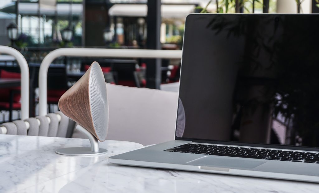 Gingko Mini Halo One Bluetooth Speaker - Walnut