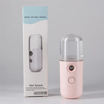 Mist Sprayer Mini 30ml Nano Portable Face Spray Facial Body Steamer Moisturizing Skin Care Tool