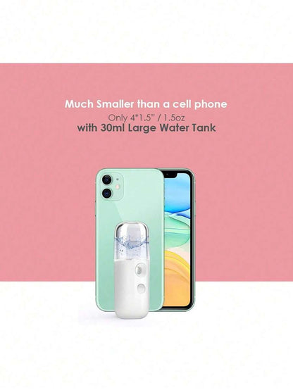 Mist Sprayer Mini 30ml Nano Portable Face Spray Facial Body Steamer Moisturizing Skin Care Tool