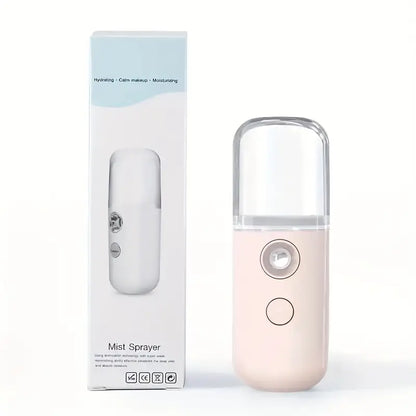 Mist Sprayer Mini 30ml Nano Portable Face Spray Facial Body Steamer Moisturizing Skin Care Tool